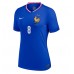 Camisa de Futebol França Aurelien Tchouameni #8 Equipamento Principal Mulheres Europeu 2024 Manga Curta